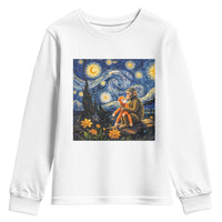 Baby Monkey Punch Starry Night Viral Trend Youth Sweatshirt