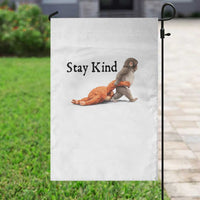 Punch The Monkey Meme Garden Flag Stay Kind