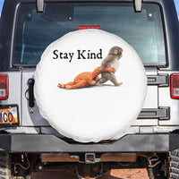 Punch The Monkey Meme Spare Tire Cover Stay Kind
