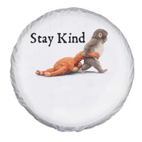 Punch The Monkey Meme Spare Tire Cover Stay Kind