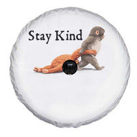 Punch The Monkey Meme Spare Tire Cover Stay Kind