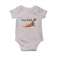 Punch The Monkey Meme Baby Onesie Stay Kind