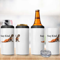 Punch The Monkey Meme 4 in 1 Can Cooler Tumbler Stay Kind