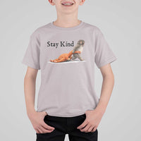 Punch The Monkey Meme T Shirt For Kid Stay Kind