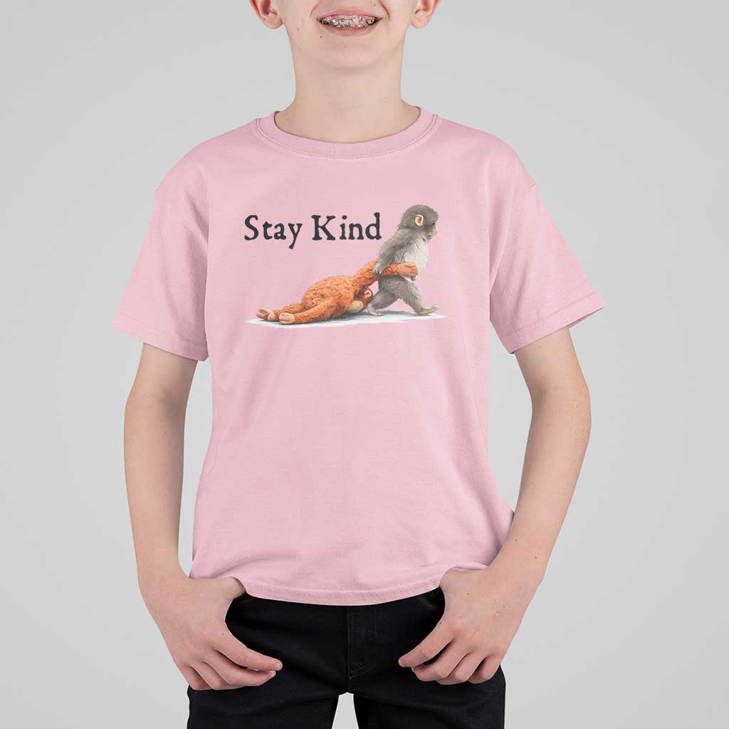 Punch The Monkey Meme T Shirt For Kid Stay Kind
