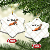Punch The Monkey Meme Ceramic Ornament Stay Kind
