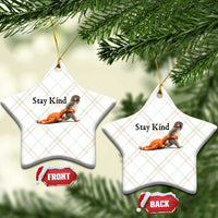 Punch The Monkey Meme Ceramic Ornament Stay Kind