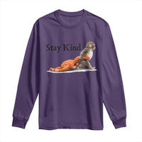 Punch The Monkey Meme Long Sleeve Shirt Stay Kind