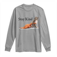 Punch The Monkey Meme Long Sleeve Shirt Stay Kind