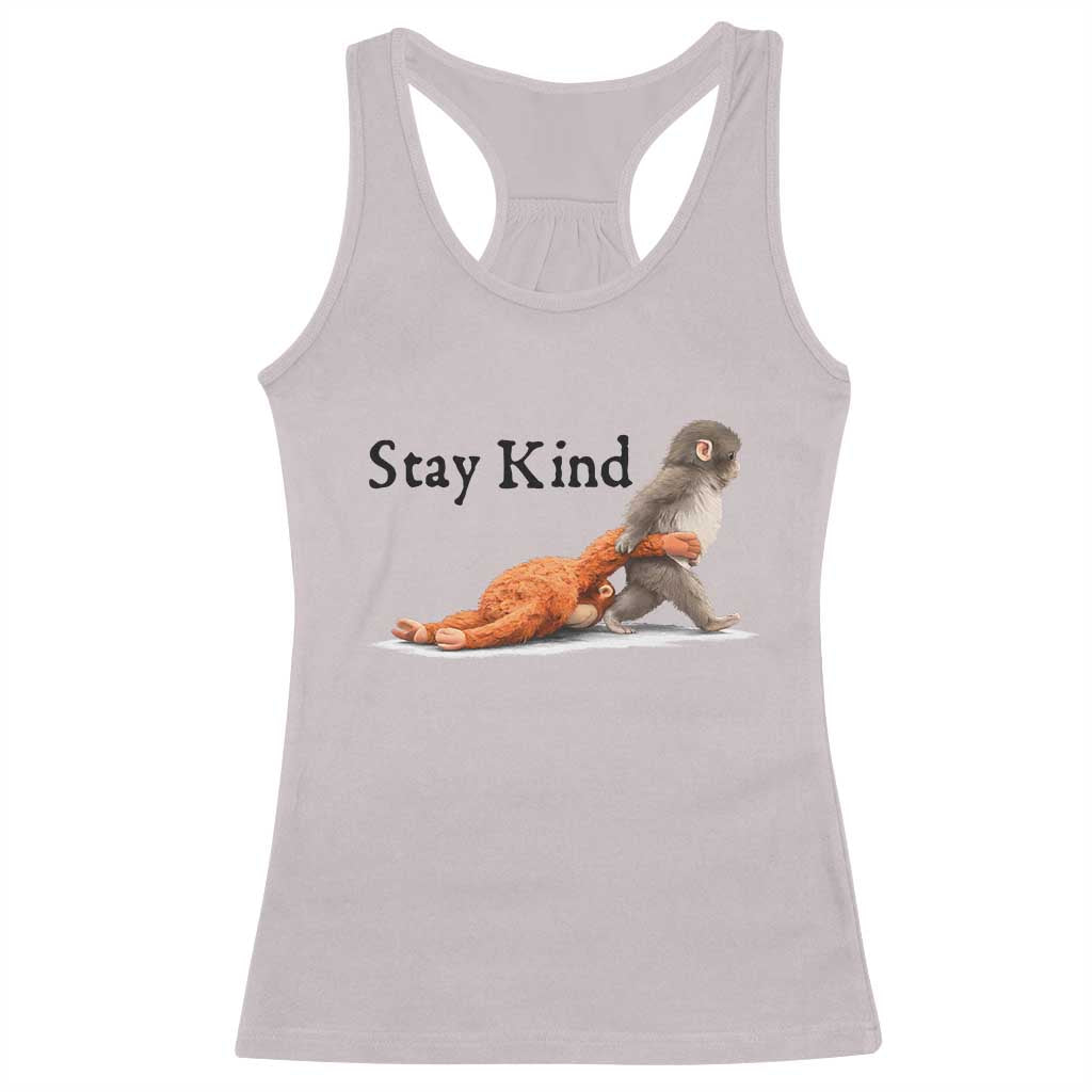 Punch The Monkey Meme Racerback Tank Top Stay Kind