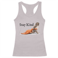 Punch The Monkey Meme Racerback Tank Top Stay Kind