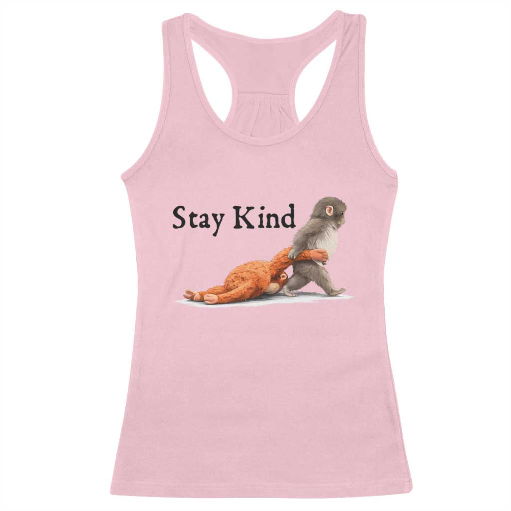 Punch The Monkey Meme Racerback Tank Top Stay Kind