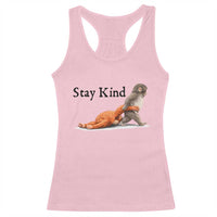 Punch The Monkey Meme Racerback Tank Top Stay Kind
