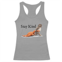 Punch The Monkey Meme Racerback Tank Top Stay Kind