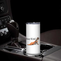 Punch The Monkey Meme Skinny Tumbler Stay Kind