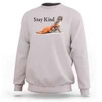 Punch The Monkey Meme Sweatshirt Stay Kind