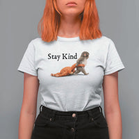 Punch The Monkey Meme T Shirt For Women Stay Kind
