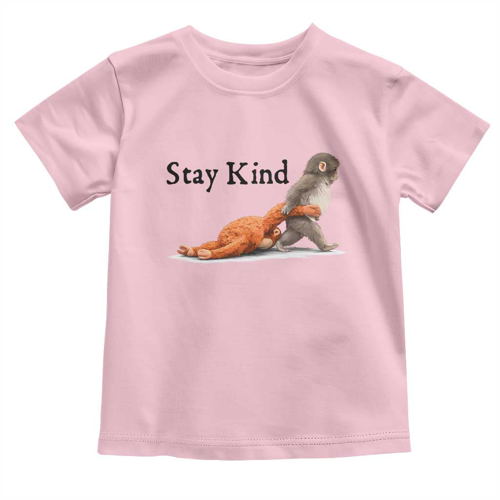 Punch The Monkey Meme Toddler T Shirt Stay Kind