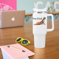 Punch The Monkey Meme Tumbler With Handle Stay Kind