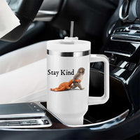 Punch The Monkey Meme Tumbler With Handle Stay Kind
