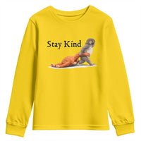 Punch The Monkey Meme Youth Sweatshirt Stay Kind
