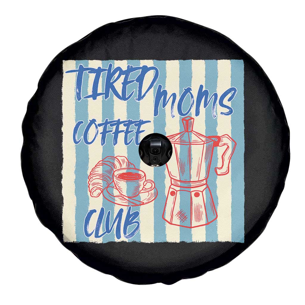 Tired Moms Coffee Club Spare Tire Cover Funny Mommy Mama Coffee Lover