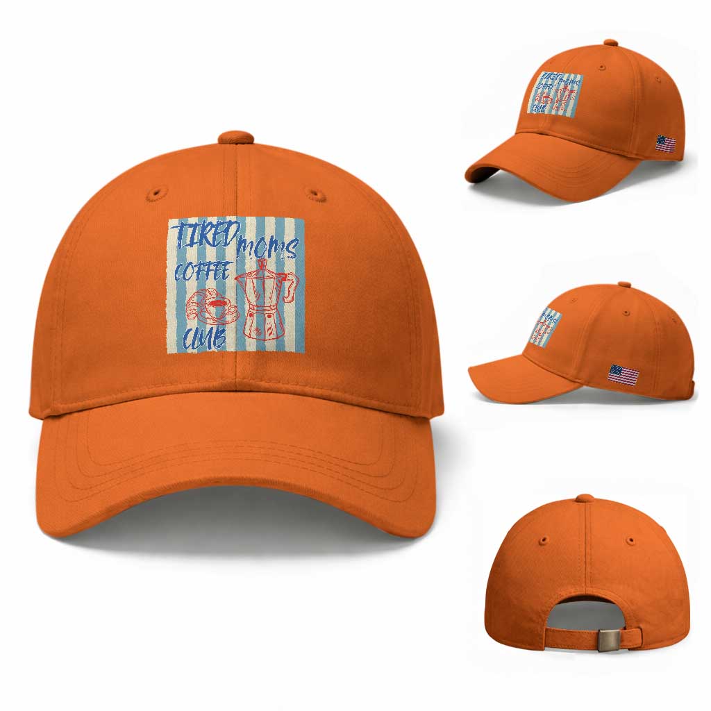 Tired Moms Coffee Club Baseball Cap Funny Mommy Mama Coffee Lover