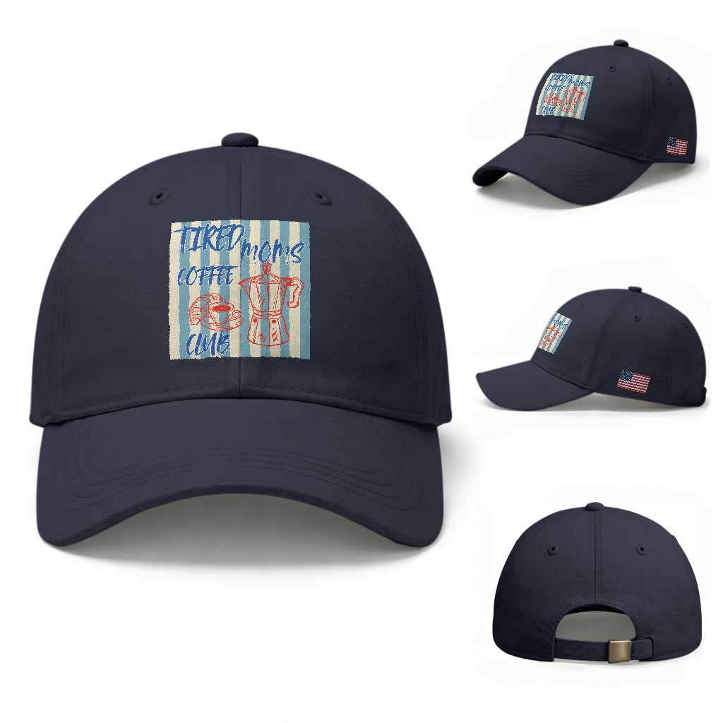 Tired Moms Coffee Club Baseball Cap Funny Mommy Mama Coffee Lover