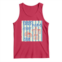 Tired Moms Coffee Club Tank Top Funny Mommy Mama Coffee Lover