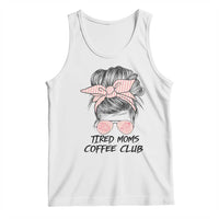 Tired Moms Coffee Club Tank Top Messy Bun Mom Life Coffee Lover