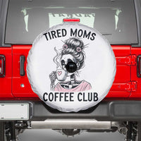 Tired Moms Coffee Club Spare Tire Cover Funny Skeleton Drinking Coffee Lover