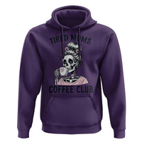 Tired Moms Coffee Club Hoodie Funny Skeleton Drinking Coffee Lover
