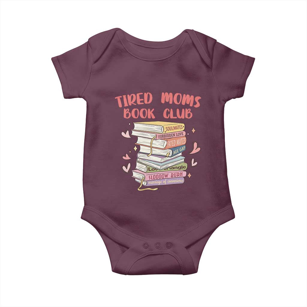 Tired Moms Book Club Baby Onesie Funny Bookish