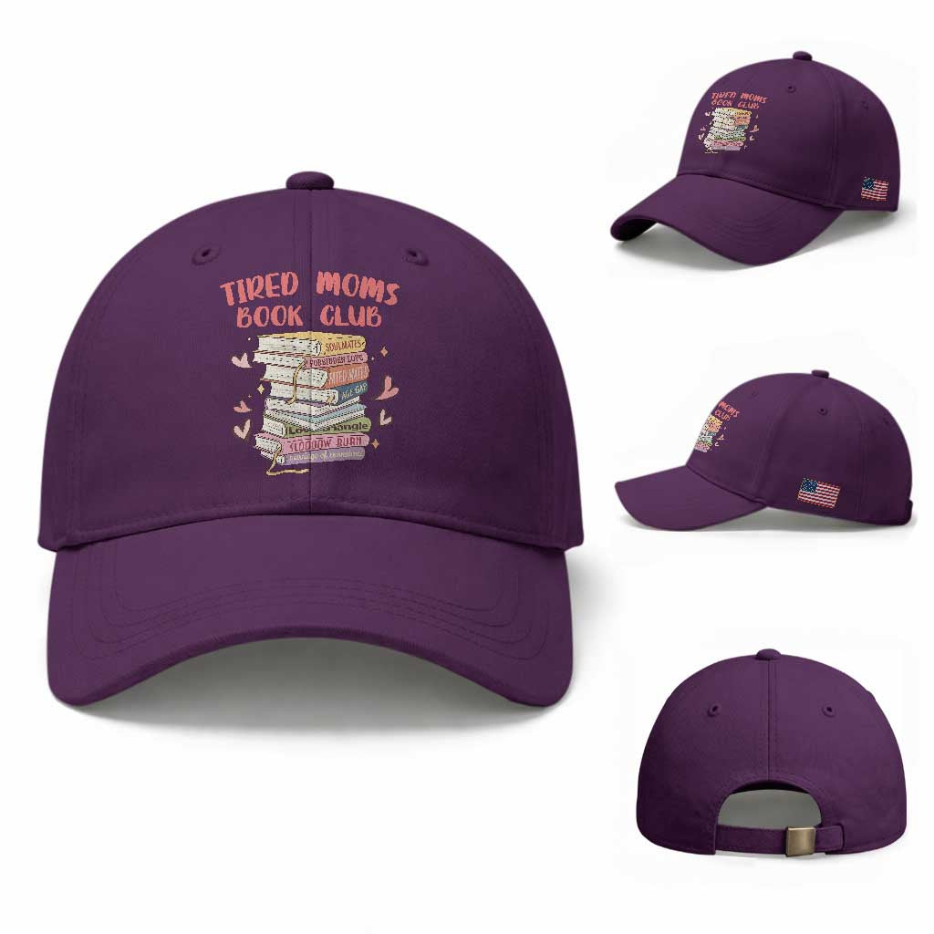 Tired Moms Book Club Baseball Cap Funny Bookish
