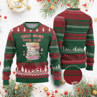 Tired Moms Book Club Ugly Christmas Sweater Funny Bookish