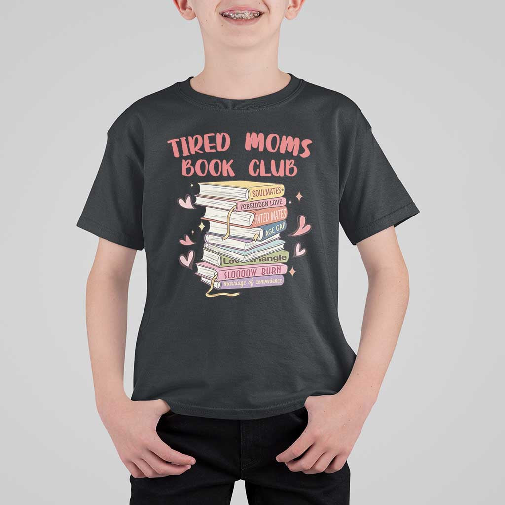 Tired Moms Book Club T Shirt For Kid Funny Bookish