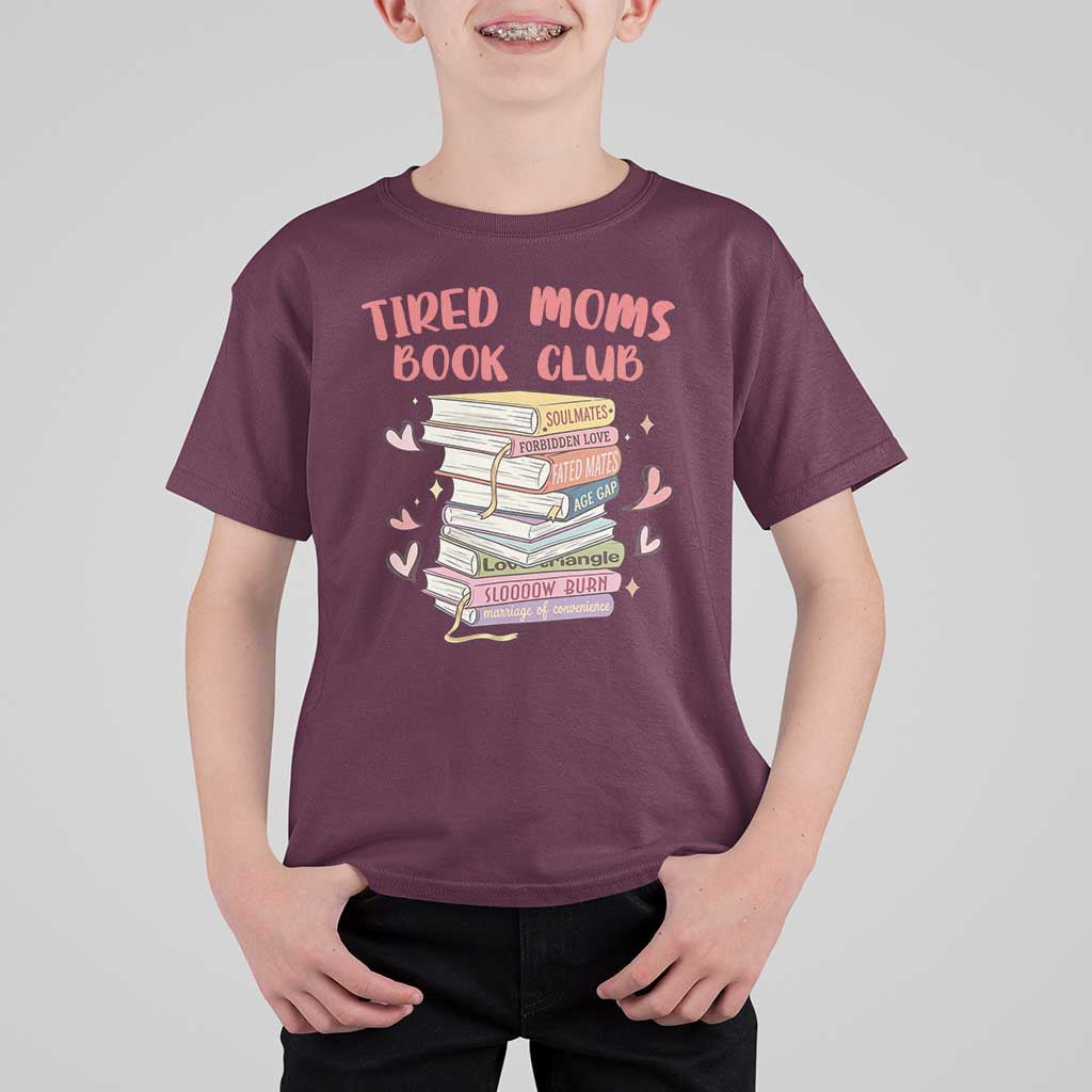 Tired Moms Book Club T Shirt For Kid Funny Bookish