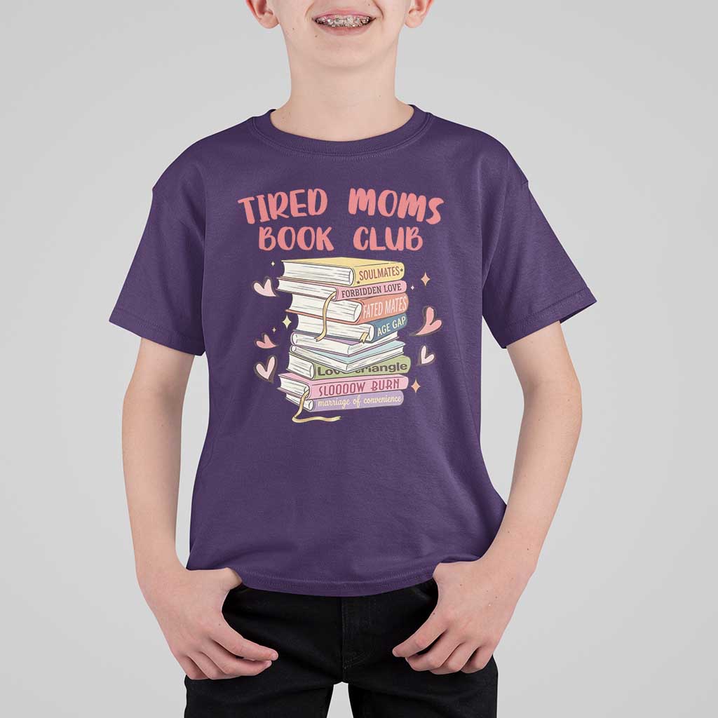 Tired Moms Book Club T Shirt For Kid Funny Bookish