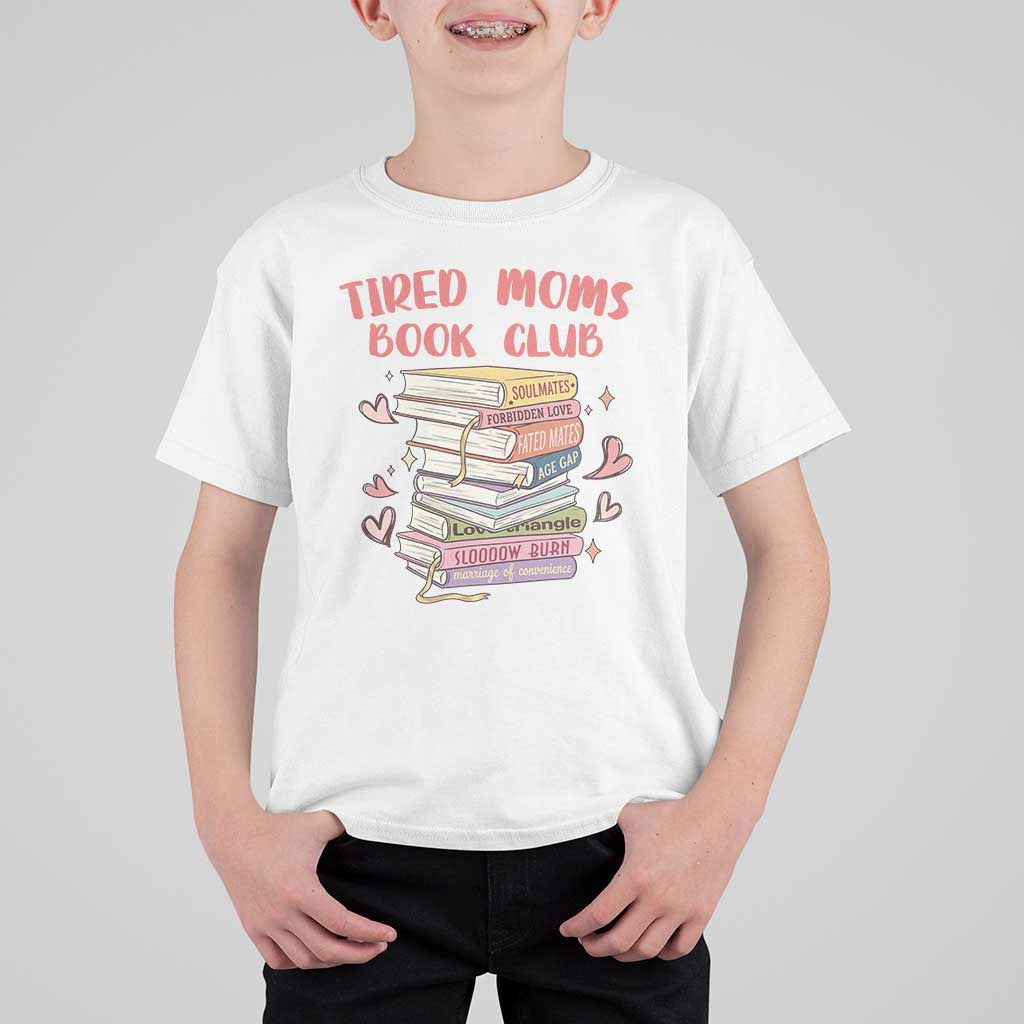 Tired Moms Book Club T Shirt For Kid Funny Bookish