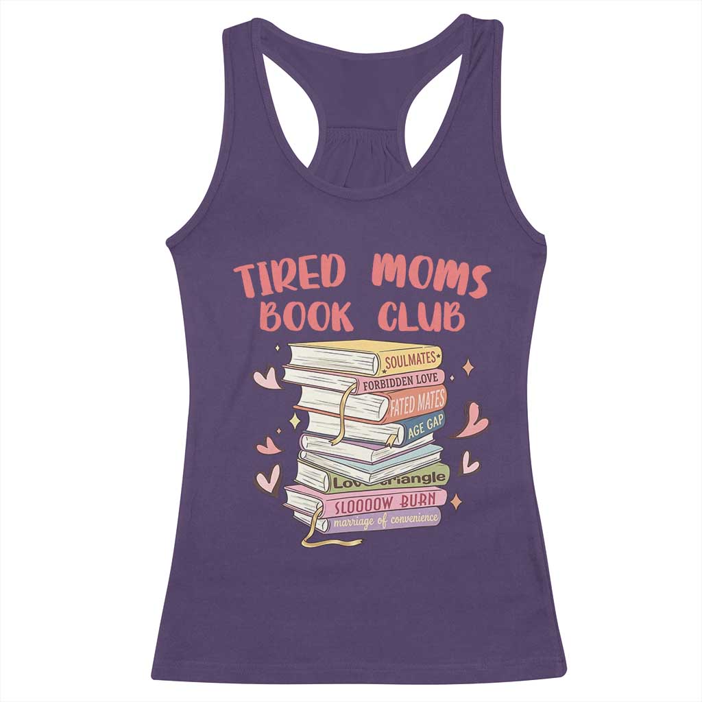 Tired Moms Book Club Racerback Tank Top Funny Bookish