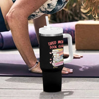 Tired Moms Book Club Tumbler With Handle Funny Bookish