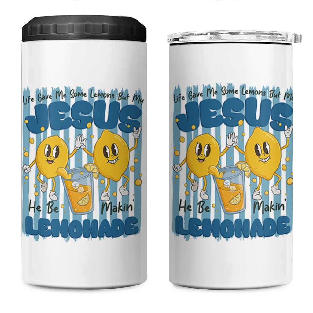Jesus Lemonade 4 in 1 Can Cooler Tumbler Life Gave Me Some Lemons