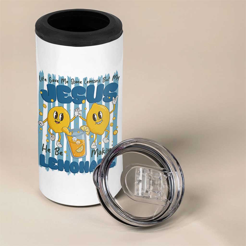 Jesus Lemonade 4 in 1 Can Cooler Tumbler Life Gave Me Some Lemons