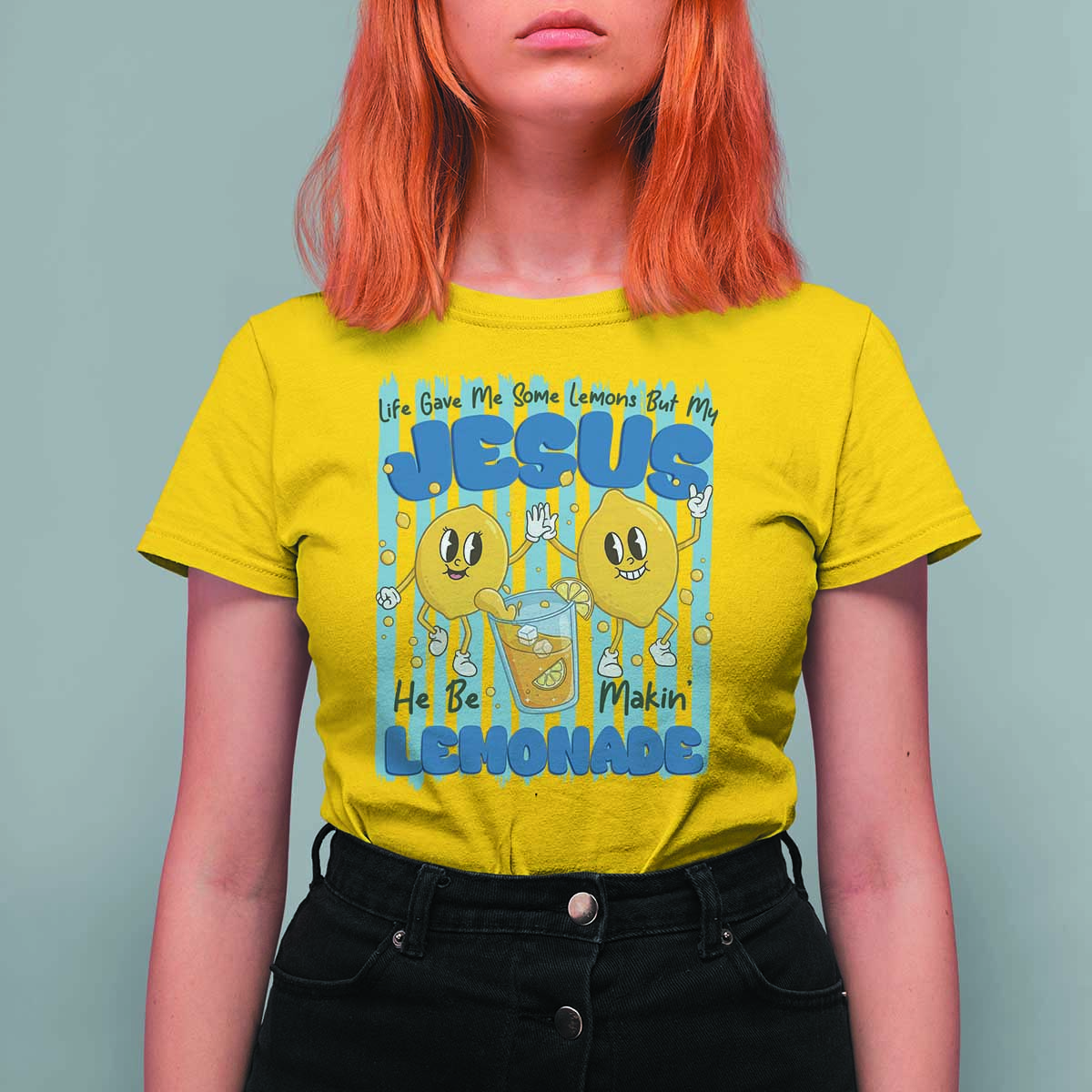 Jesus Lemonade T Shirt For Women Life Gave Me Some Lemons