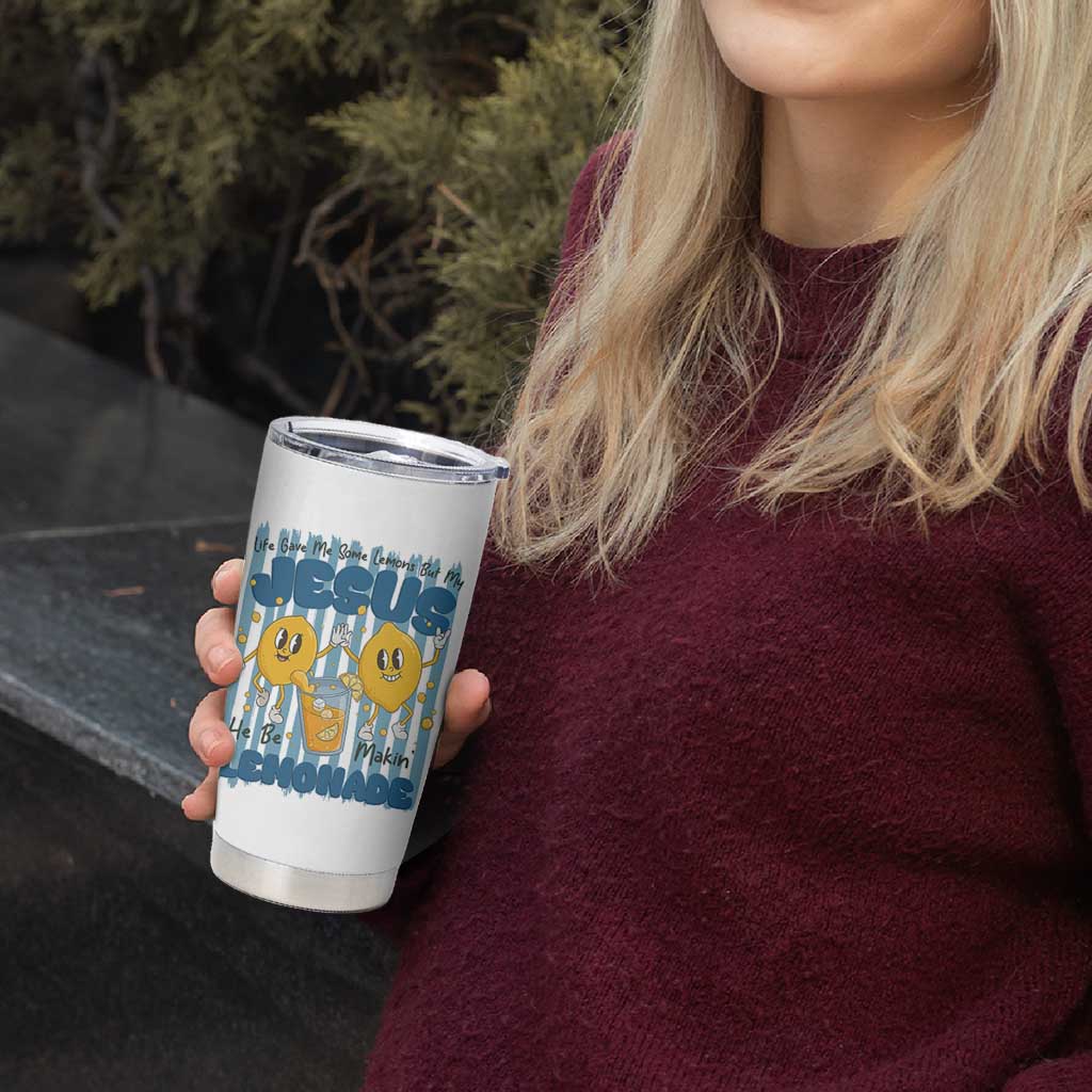 Jesus Lemonade Tumbler Cup Life Gave Me Some Lemons