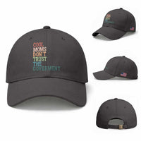 Cool Moms Don't Trust the Government Baseball Cap Funny Mom Anti Government