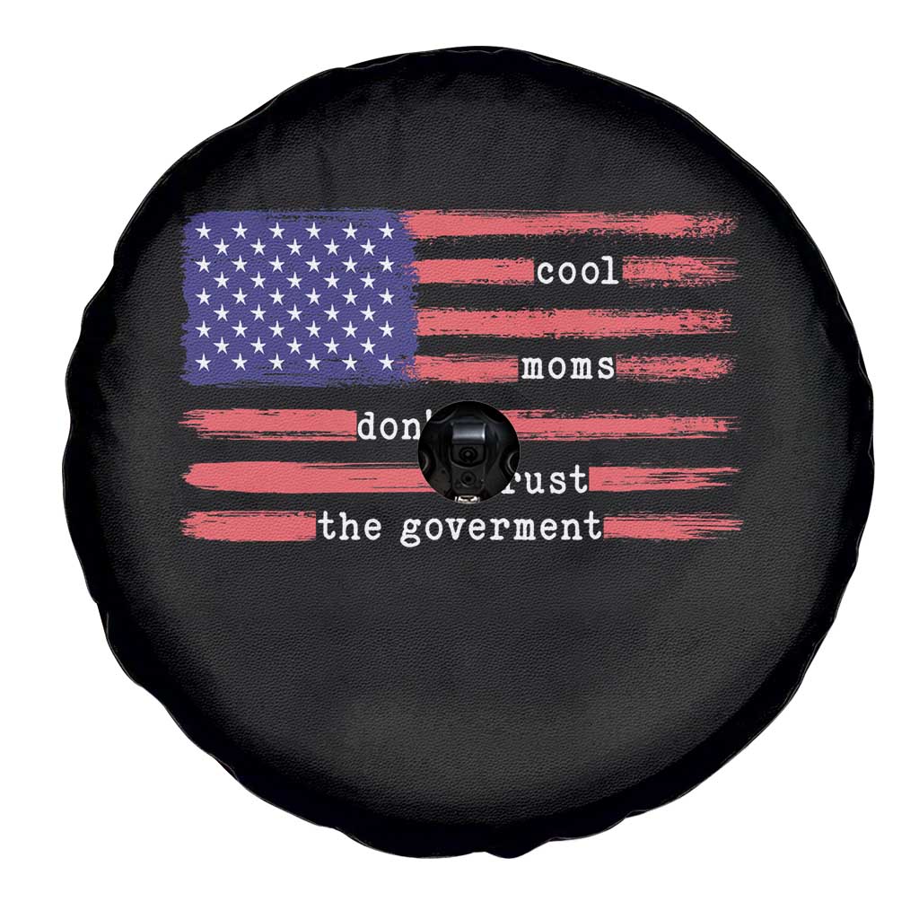 Cool Moms Don't Trust the Government Spare Tire Cover Patrioctic Mama Anti Government