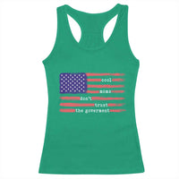 Cool Moms Don't Trust the Government Racerback Tank Top Patrioctic Mama Anti Government