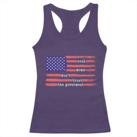 Cool Moms Don't Trust the Government Racerback Tank Top Patrioctic Mama Anti Government