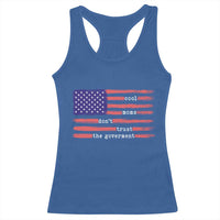Cool Moms Don't Trust the Government Racerback Tank Top Patrioctic Mama Anti Government